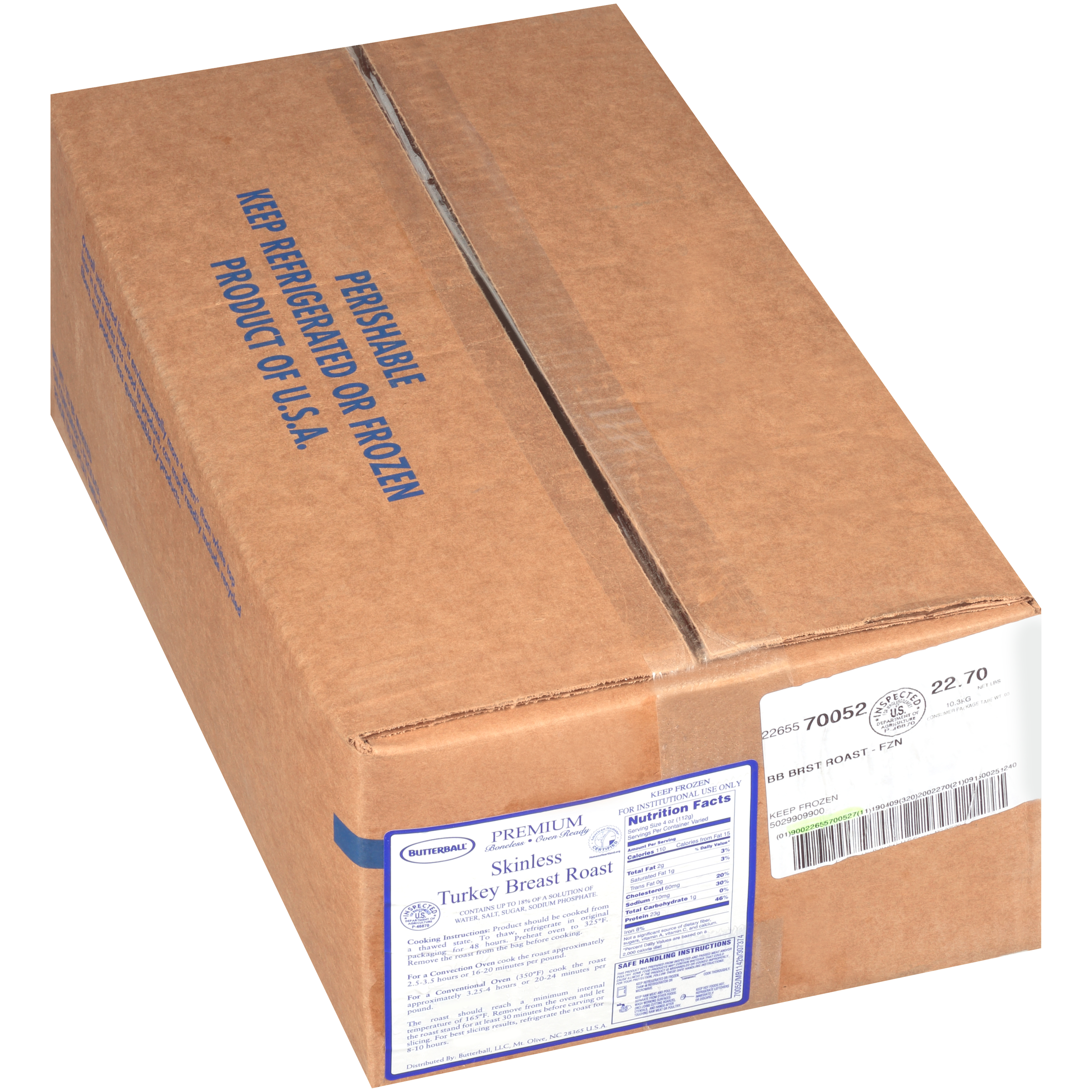RTC 18% Skinless Turkey Breast Roast